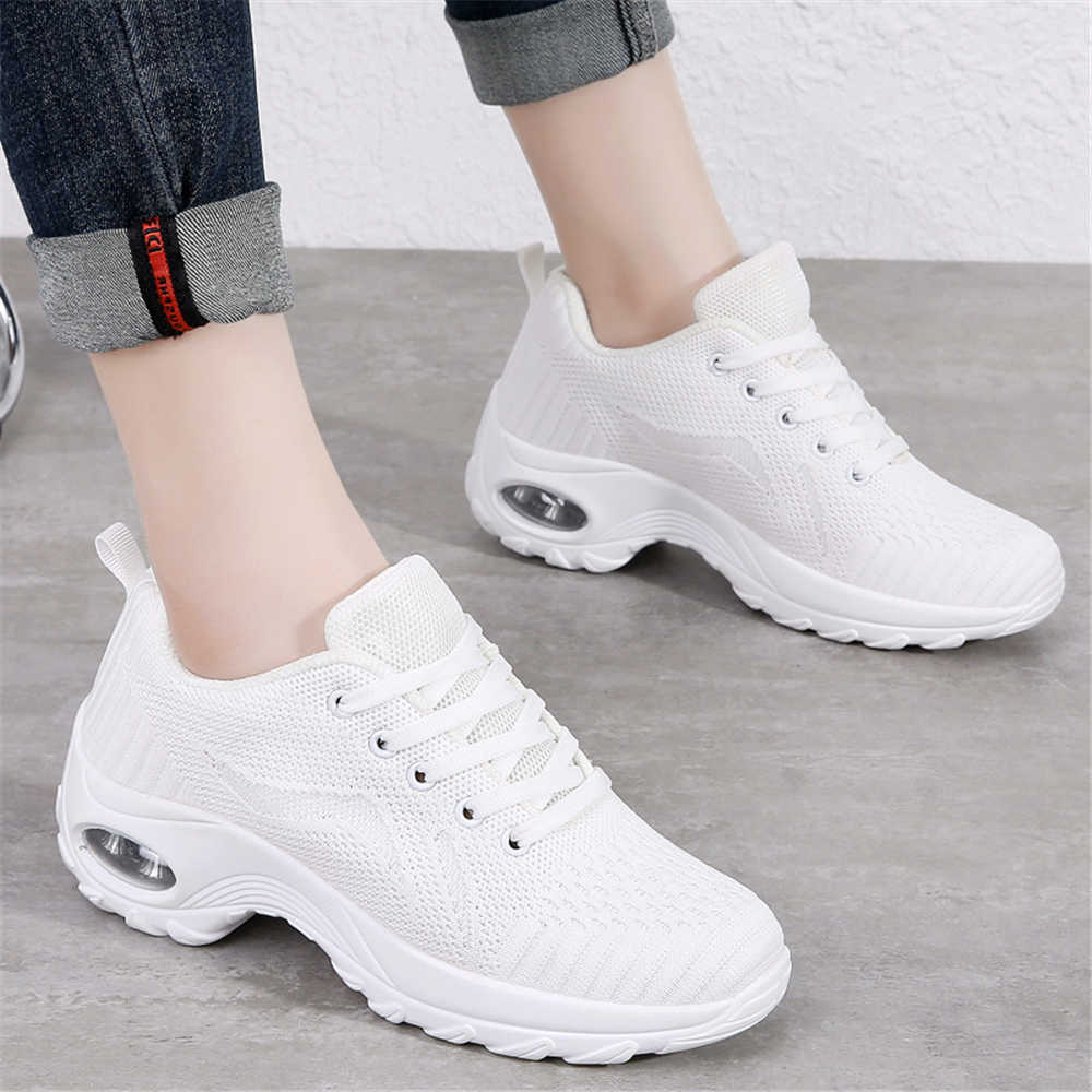 Guipure Lace Panel - Thick-heeled High Performance Women Sports Brand