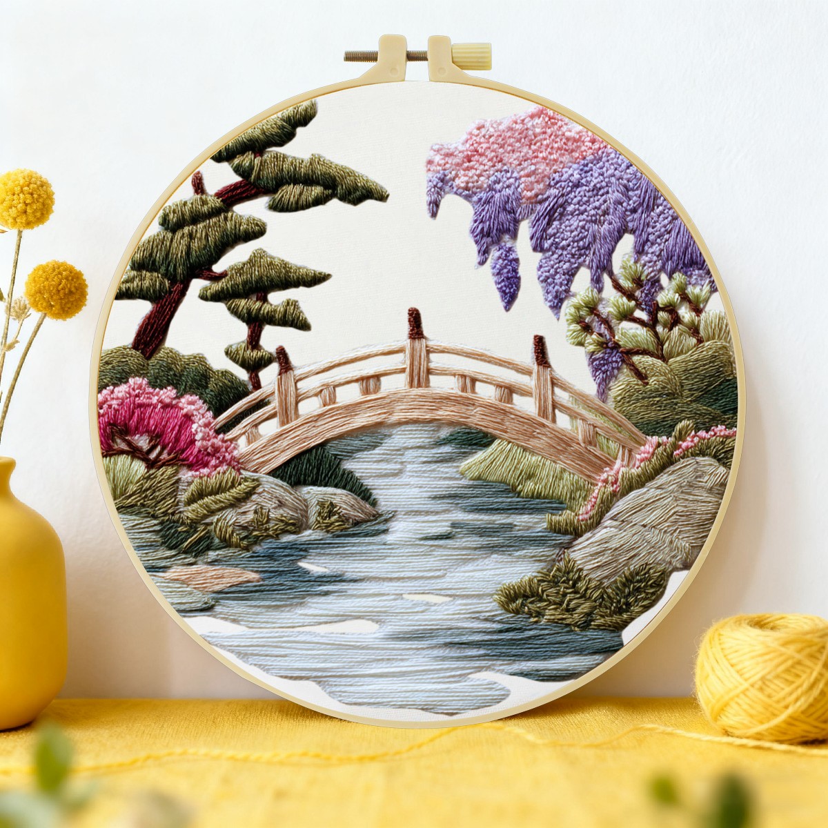 Embroidery Craft - 1pc 20X20CM/15X15CM 7.87/6.3inch Bridge Embroidery Starter