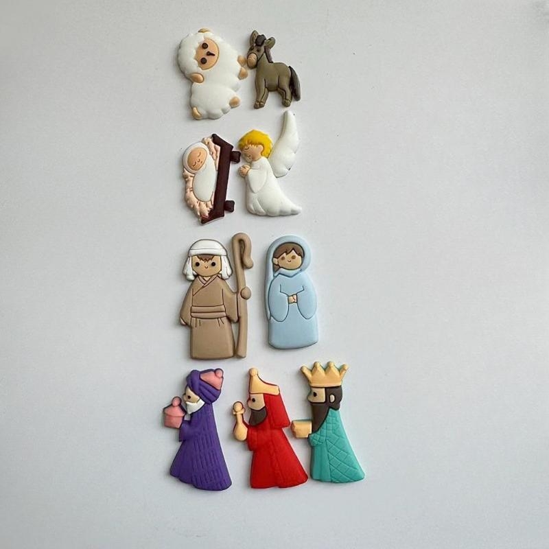 652F 9Pieces Nativity Scene Ch - đánh giá và giá Christmas Craft Embellishment