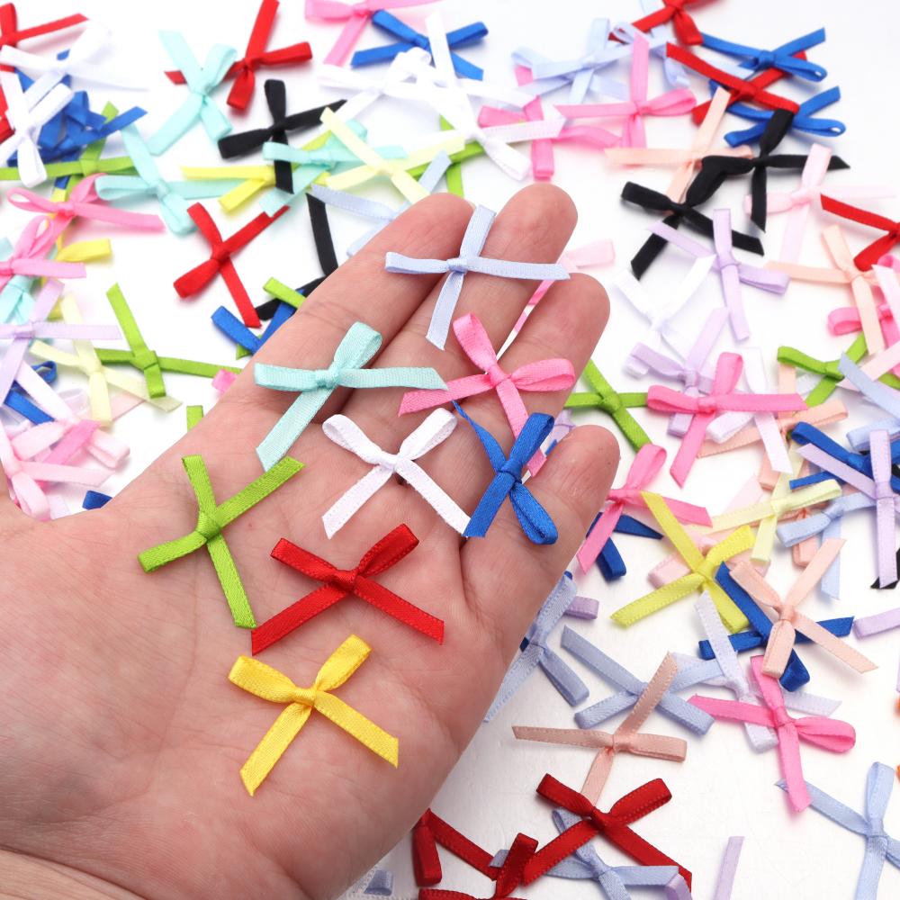 50Pcs 2.5x3cm Ribbons Mini Sat - đánh giá và giá Embellishments For Scrapbooking