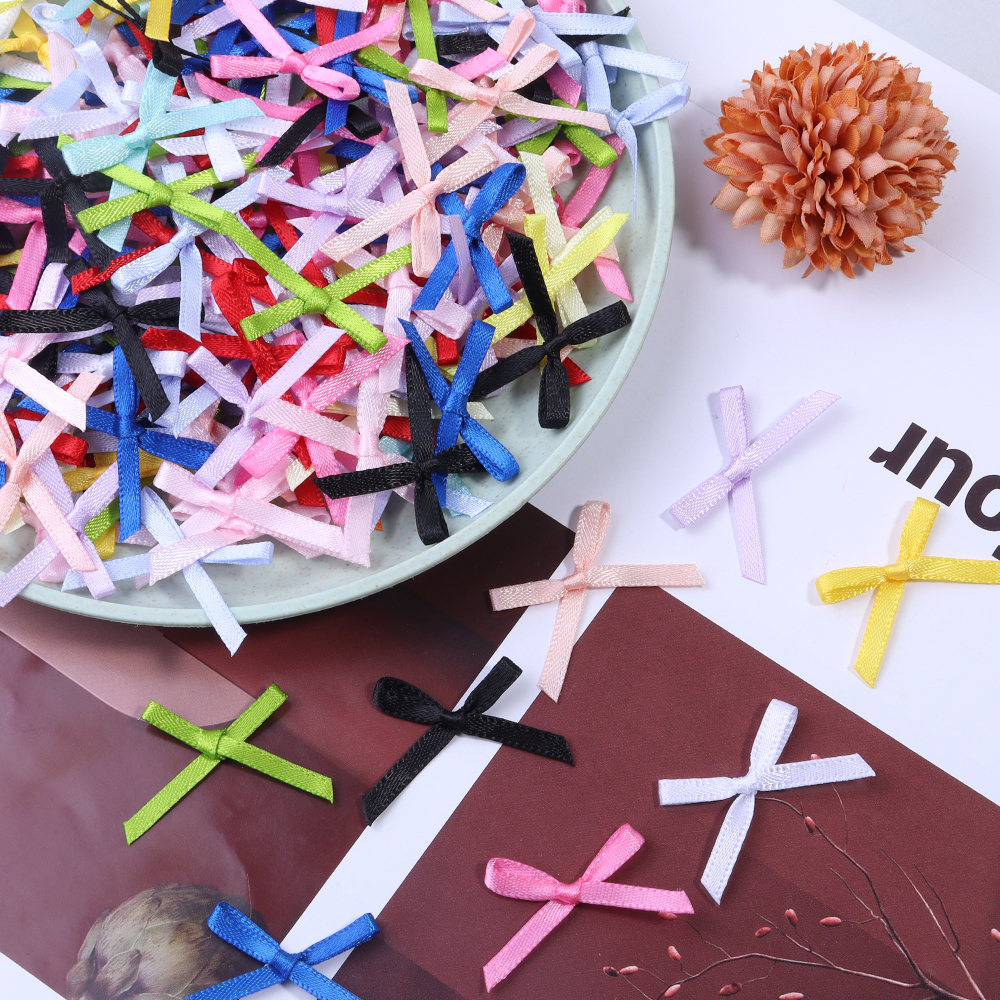 50Pcs 2.5x3cm Ribbons Mini Sat - đánh giá và giá Embellishments For Scrapbooking