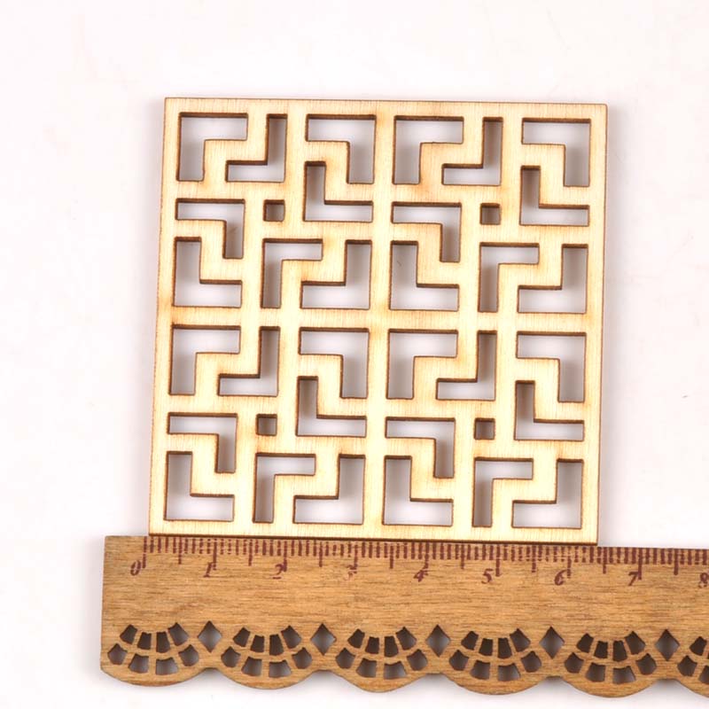 5Pcs/set Wood Handicraft hollo - đánh giá và giá Embellishments For Scrapbooking