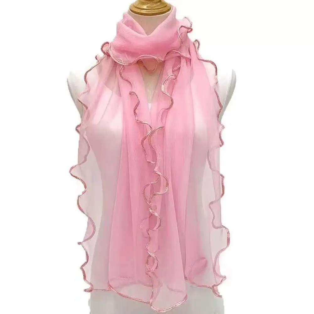 Lightweight Hijab Silk Shawl W - đánh giá và giá Tassel Fringe Trim