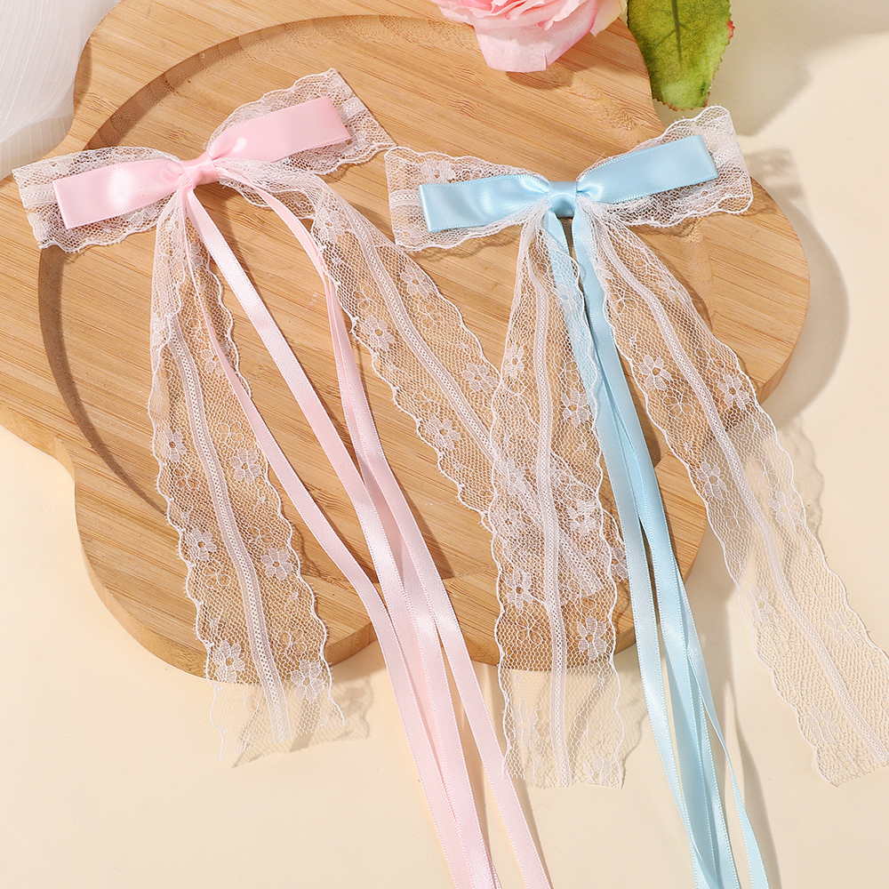 Korean Style Pink Blue Lace Bo - đánh giá và giá Tassel Fringe Trim