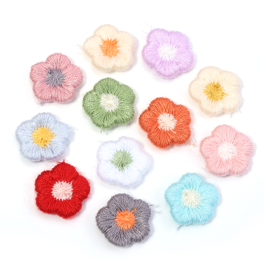 50pcs/lot Mini Plum Blossom Fl - đánh giá và giá Applique Patch Flower