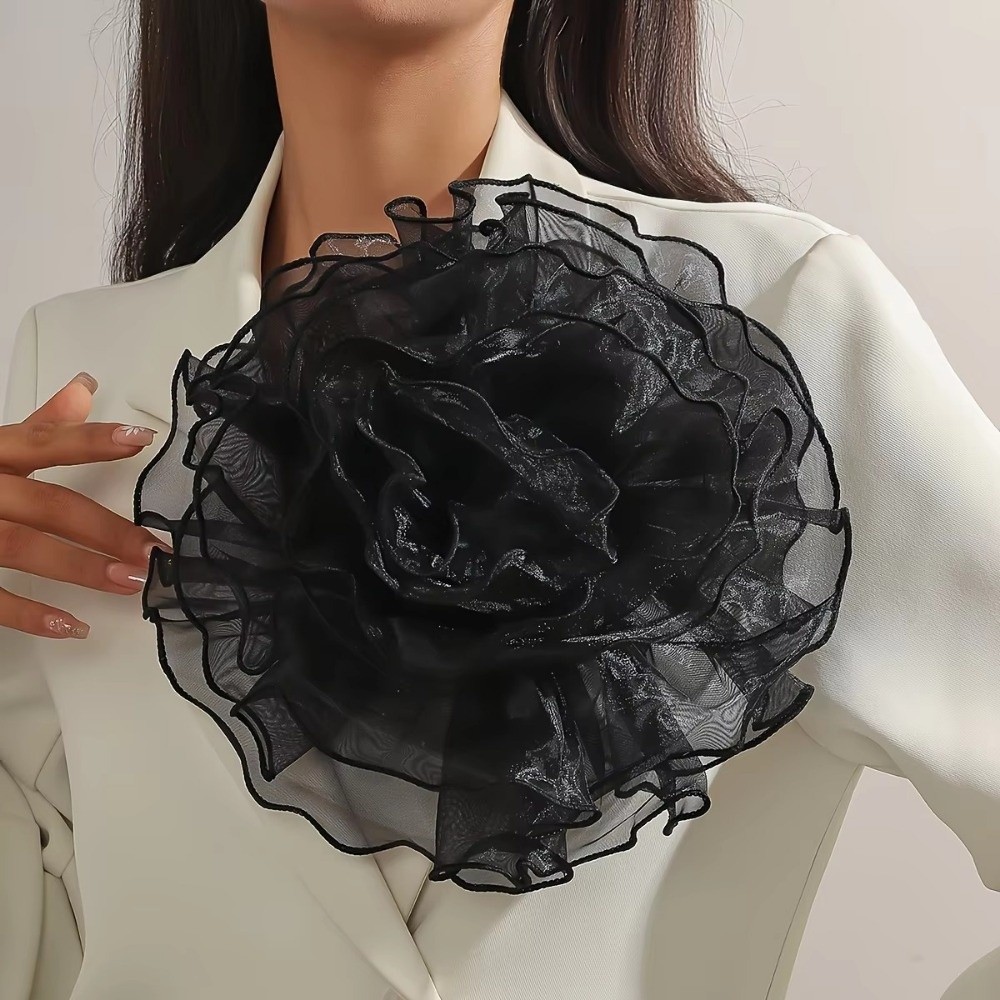 Fashion 28cm Fabric Flower Bro - đánh giá và giá Applique Patch Flower