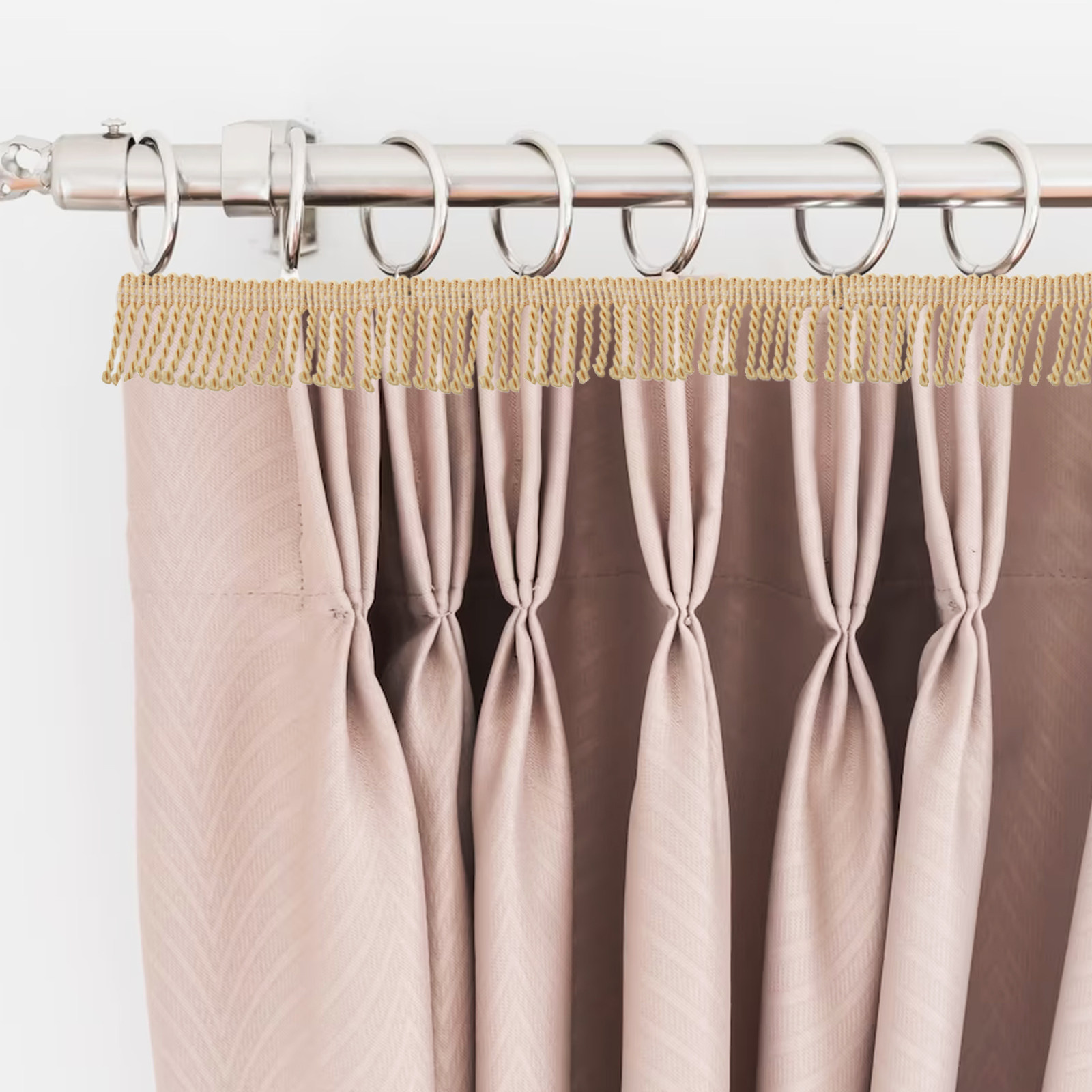 Gold Curtain Fringe Trim Polye - đánh giá và giá Tassel Fringe Trim