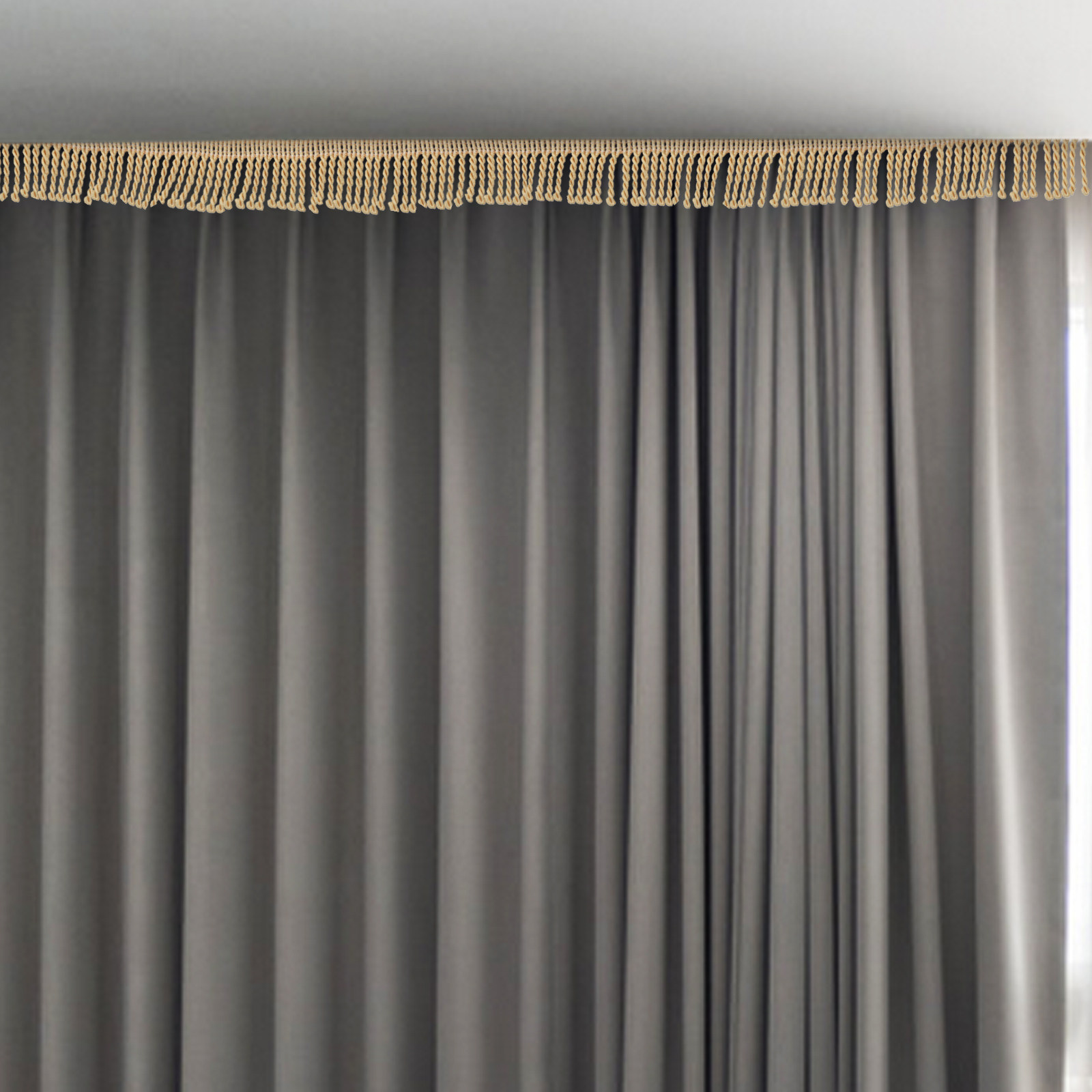 Gold Curtain Fringe Trim Polye - đánh giá và giá Tassel Fringe Trim