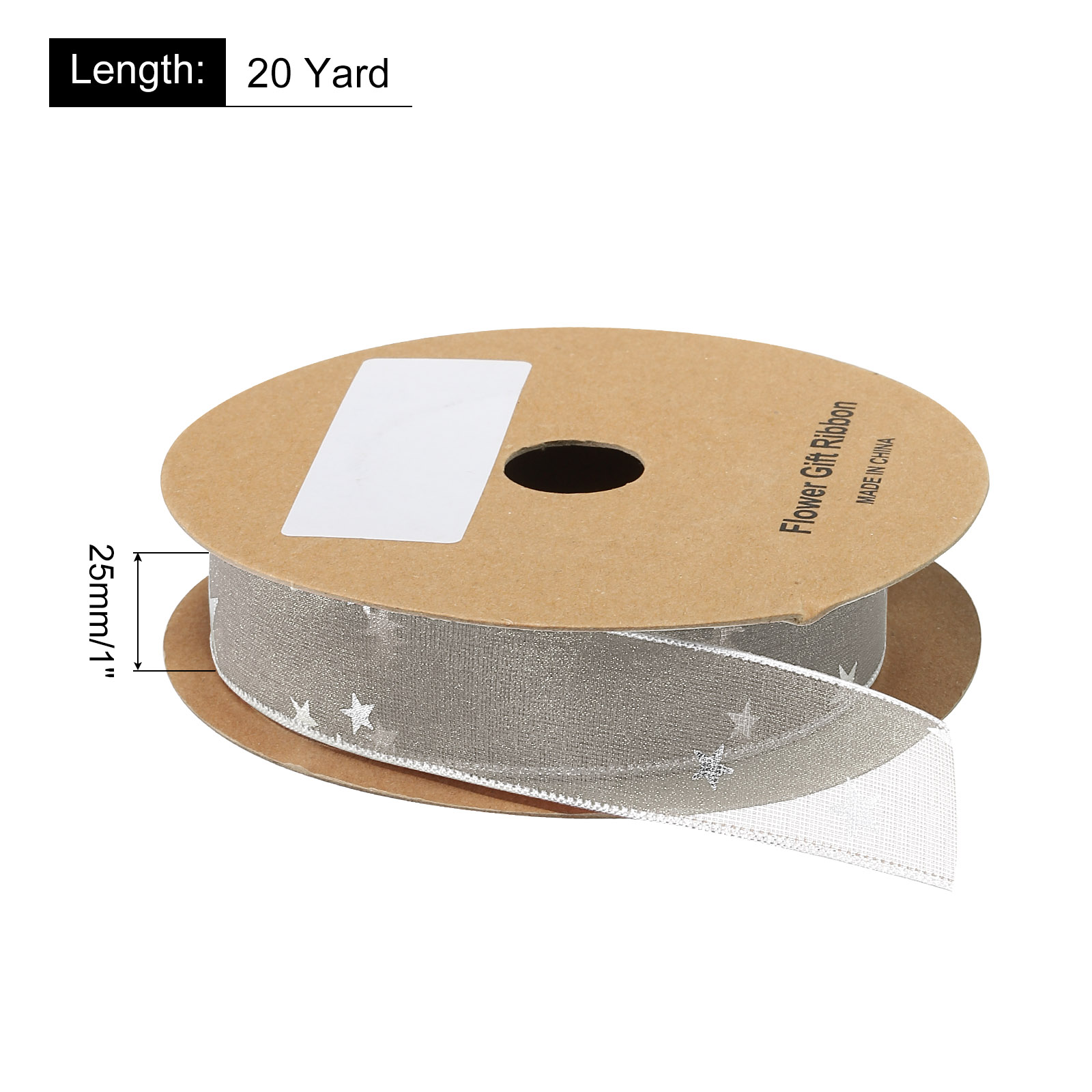 1 Inch 20 Yard Star Organza Sh - đánh giá và giá Organza Ribbon Spool