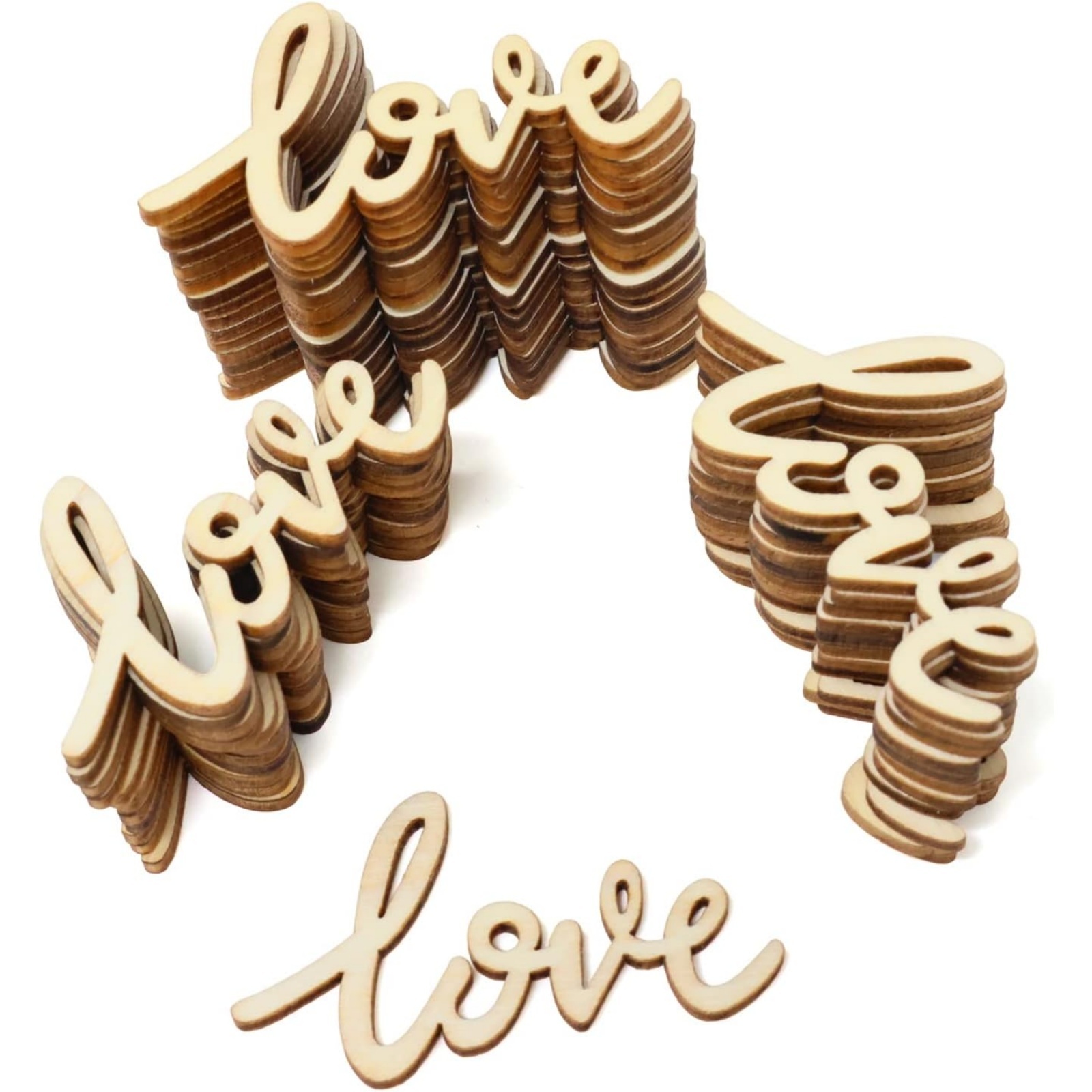 18/36 Pcs Little Love Wood Cra - đánh giá và giá Christmas Craft Embellishment