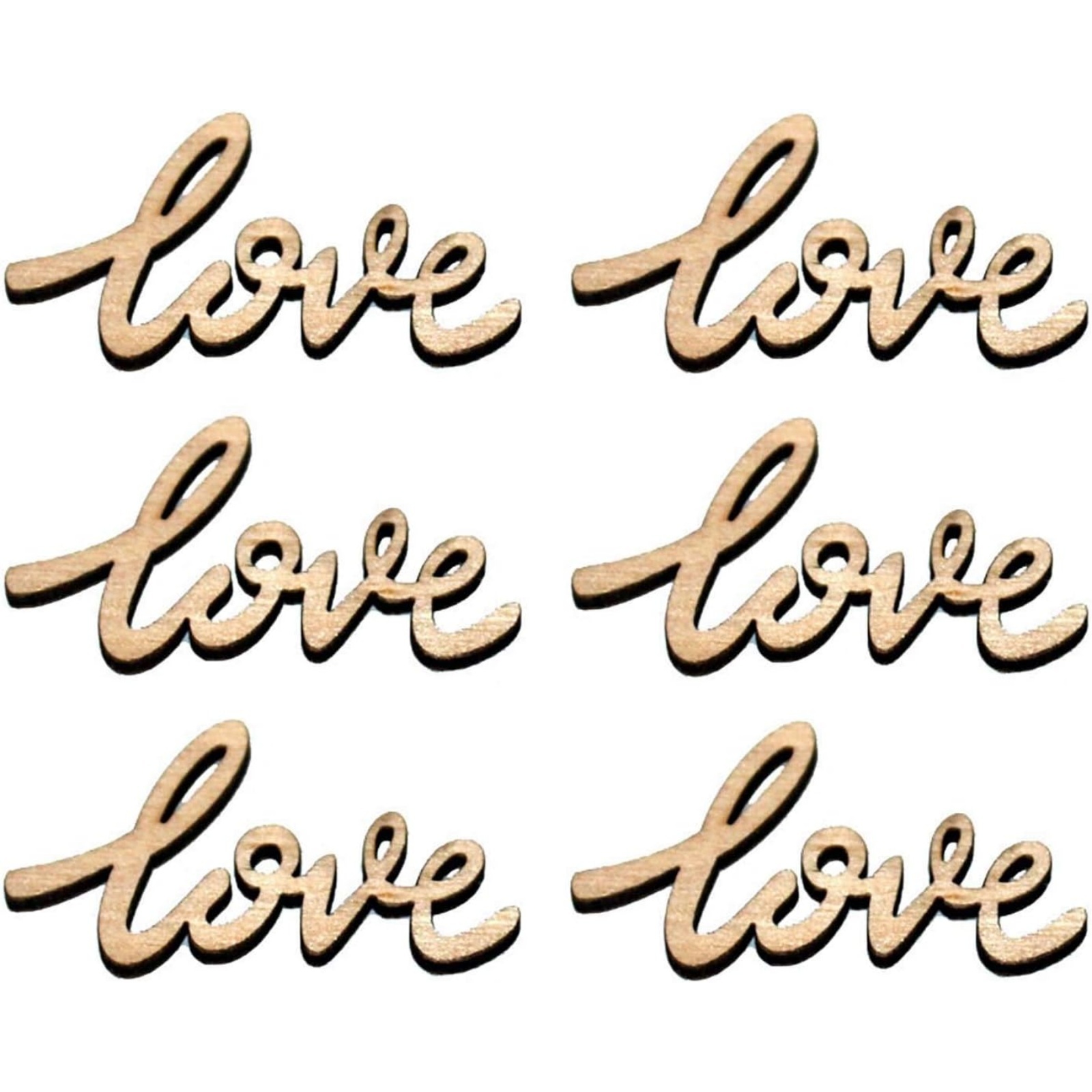 18/36 Pcs Little Love Wood Cra - đánh giá và giá Christmas Craft Embellishment