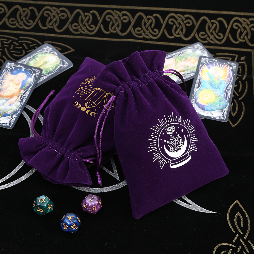 5Pcs Tarot Storage Velvet Bag  - đánh giá và giá Craft Embellishment Storage