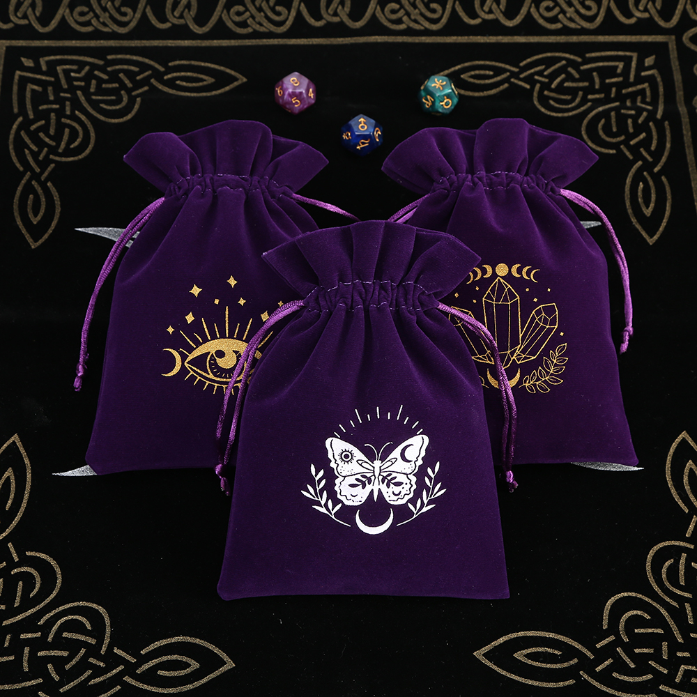 5Pcs Tarot Storage Velvet Bag  - đánh giá và giá Craft Embellishment Storage
