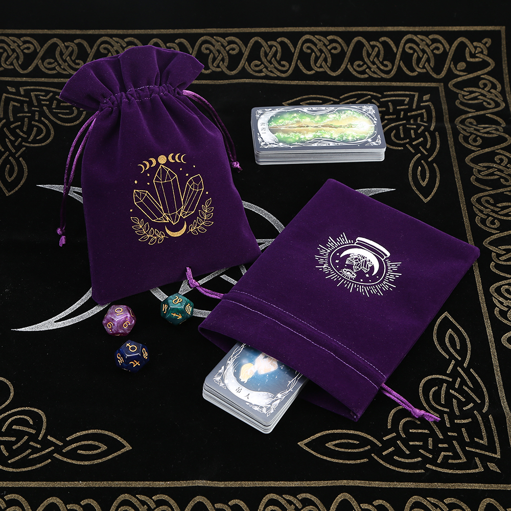 5Pcs Tarot Storage Velvet Bag  - đánh giá và giá Craft Embellishment Storage