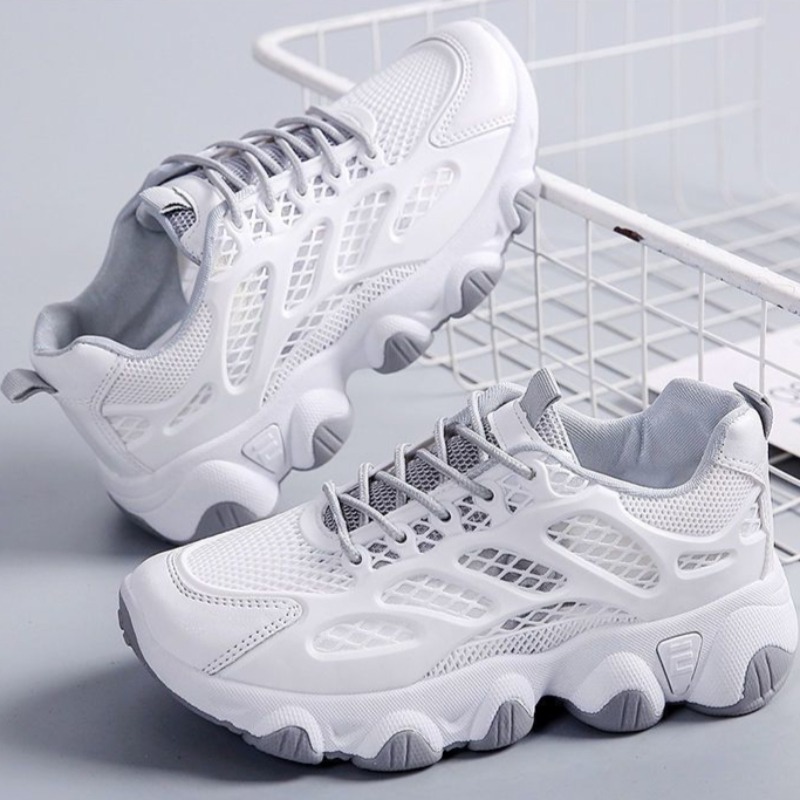 Breathable Mesh Chunky Sneaker - đánh giá và giá Guipure Lace Panel