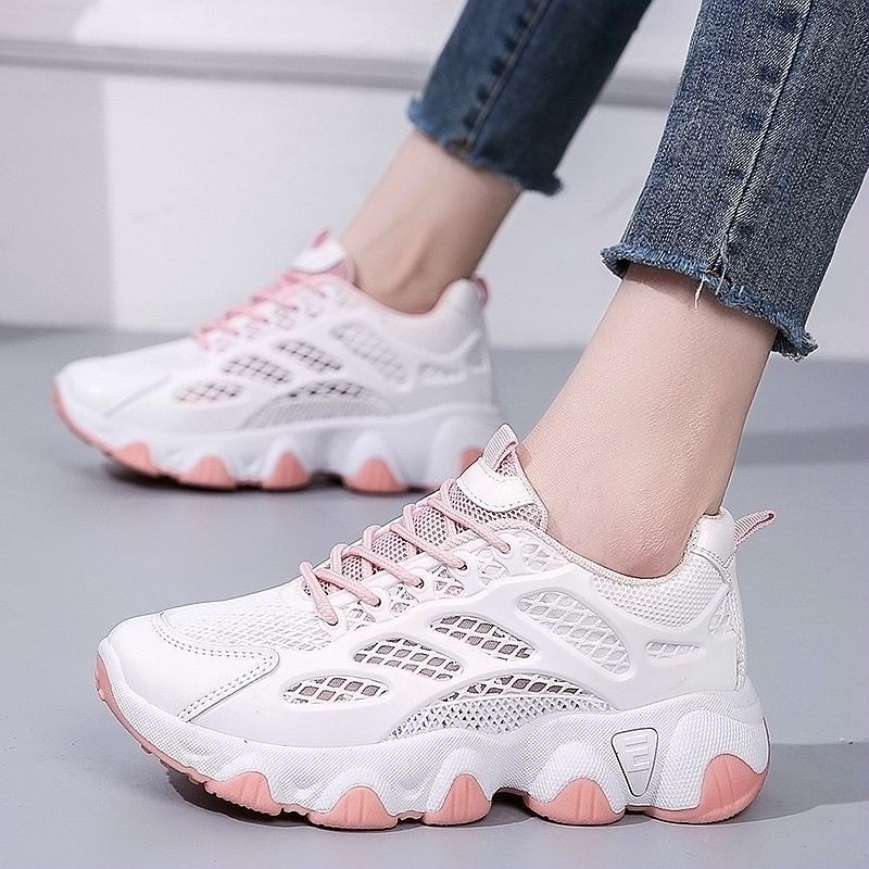 Breathable Mesh Chunky Sneaker - đánh giá và giá Guipure Lace Panel