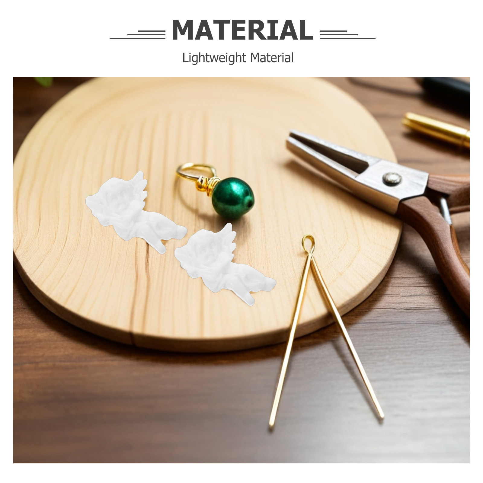 100Pcs Resin Angel Miniatures  - đánh giá và giá Christmas Craft Embellishment