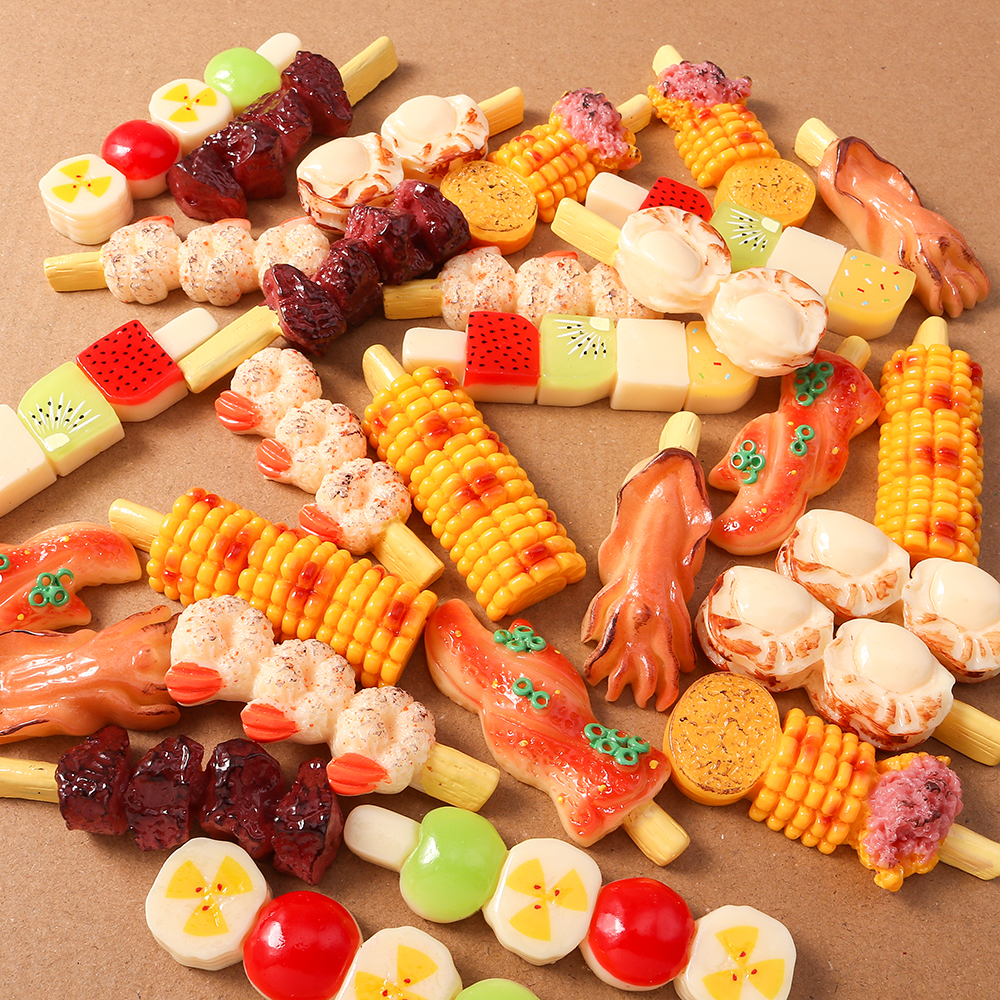4pcs Simulation Foood Barbecue - đánh giá và giá Embellishments For Scrapbooking