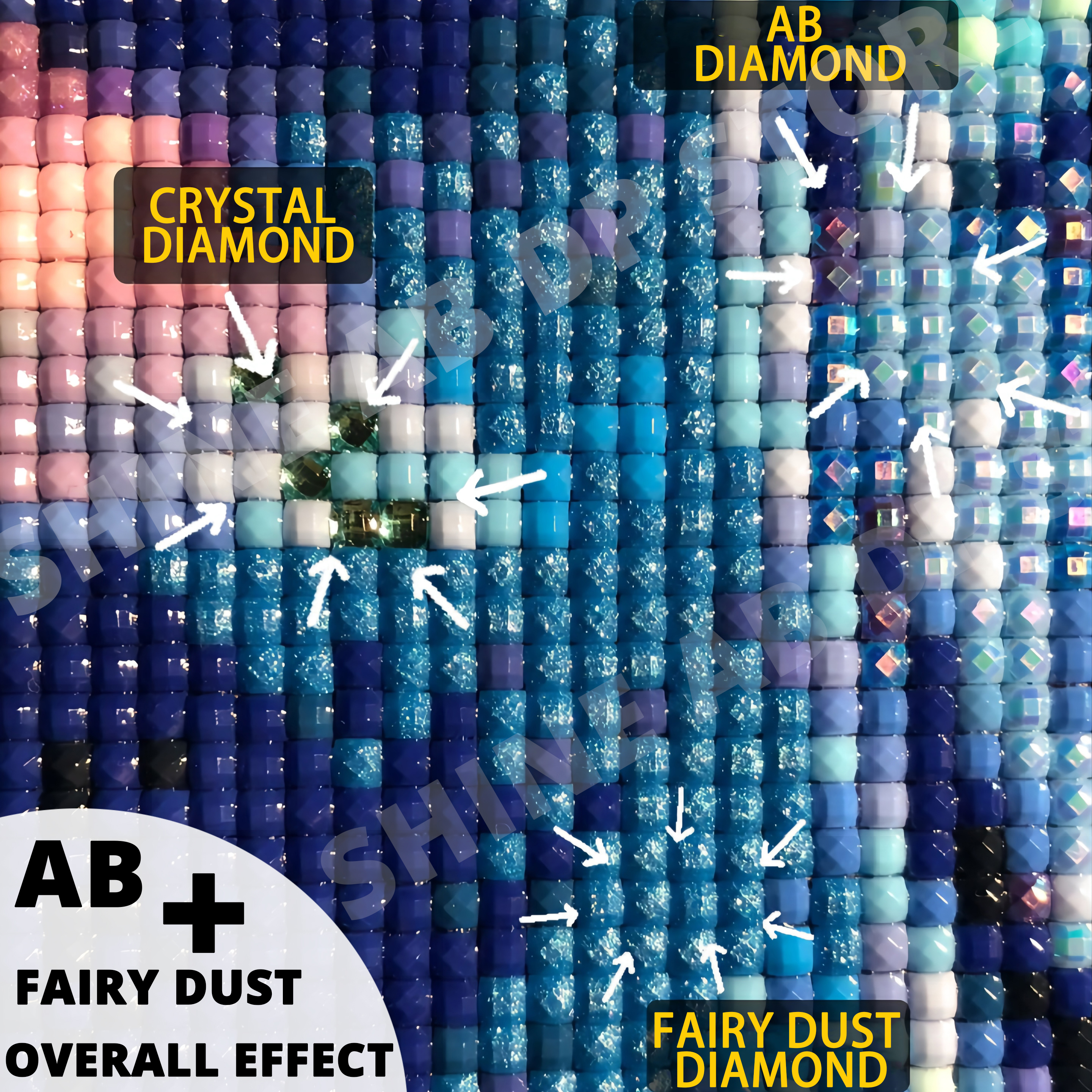 AB Fairy Dust Resin DIY Diamon - đánh giá và giá Craft Embellishment Storage