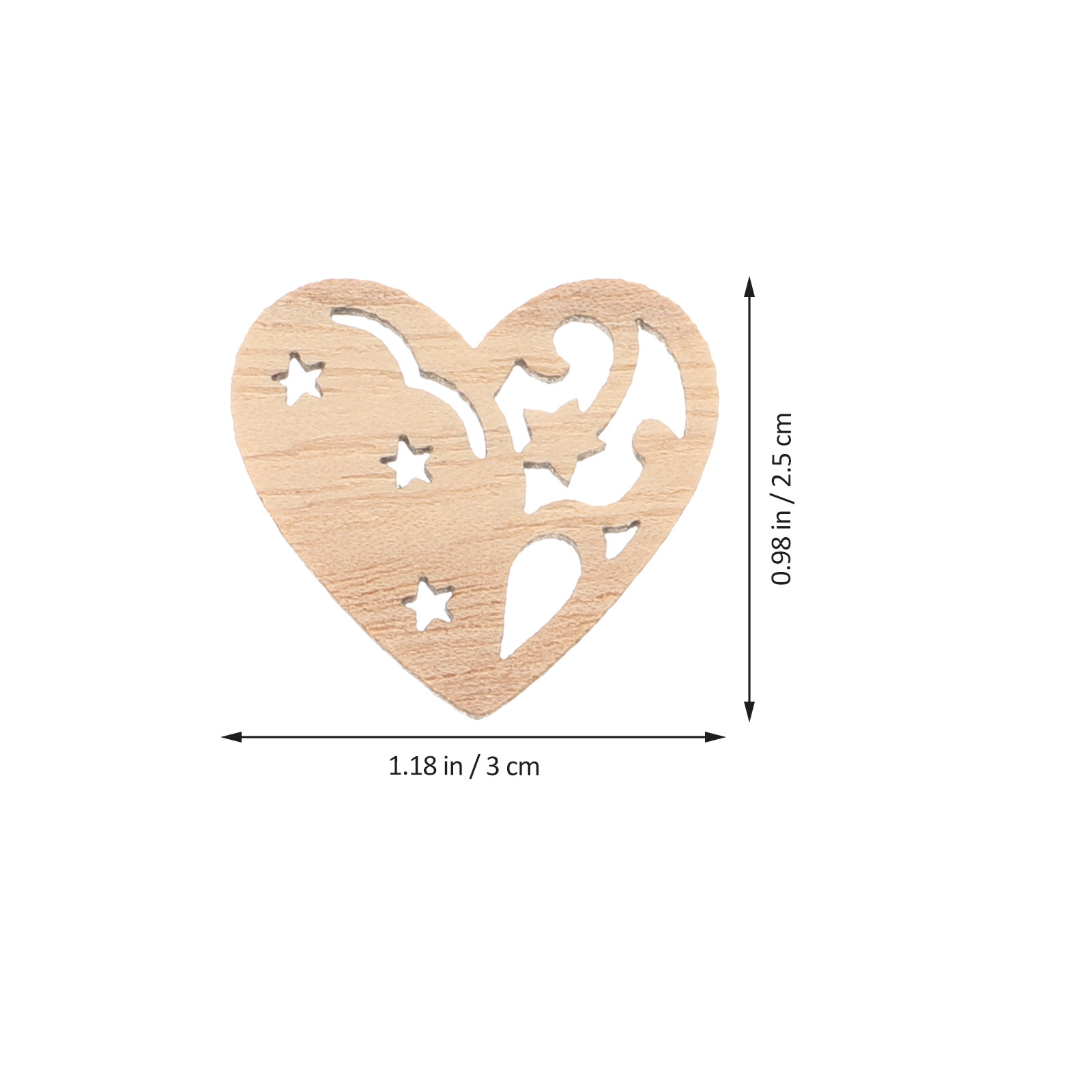 50Pcs Premium Wooden Shapes Cu - đánh giá và giá Christmas Craft Embellishment