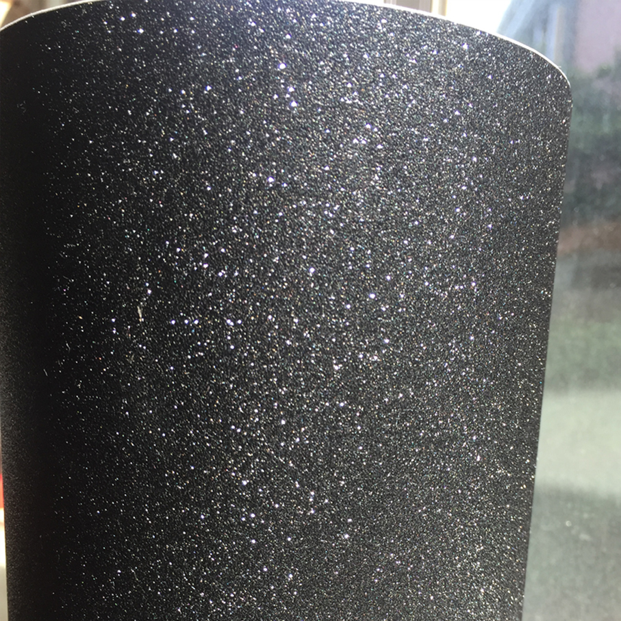 50CM*300CM black Glitter Diamo - đánh giá và giá Glitter Vinyl Roll