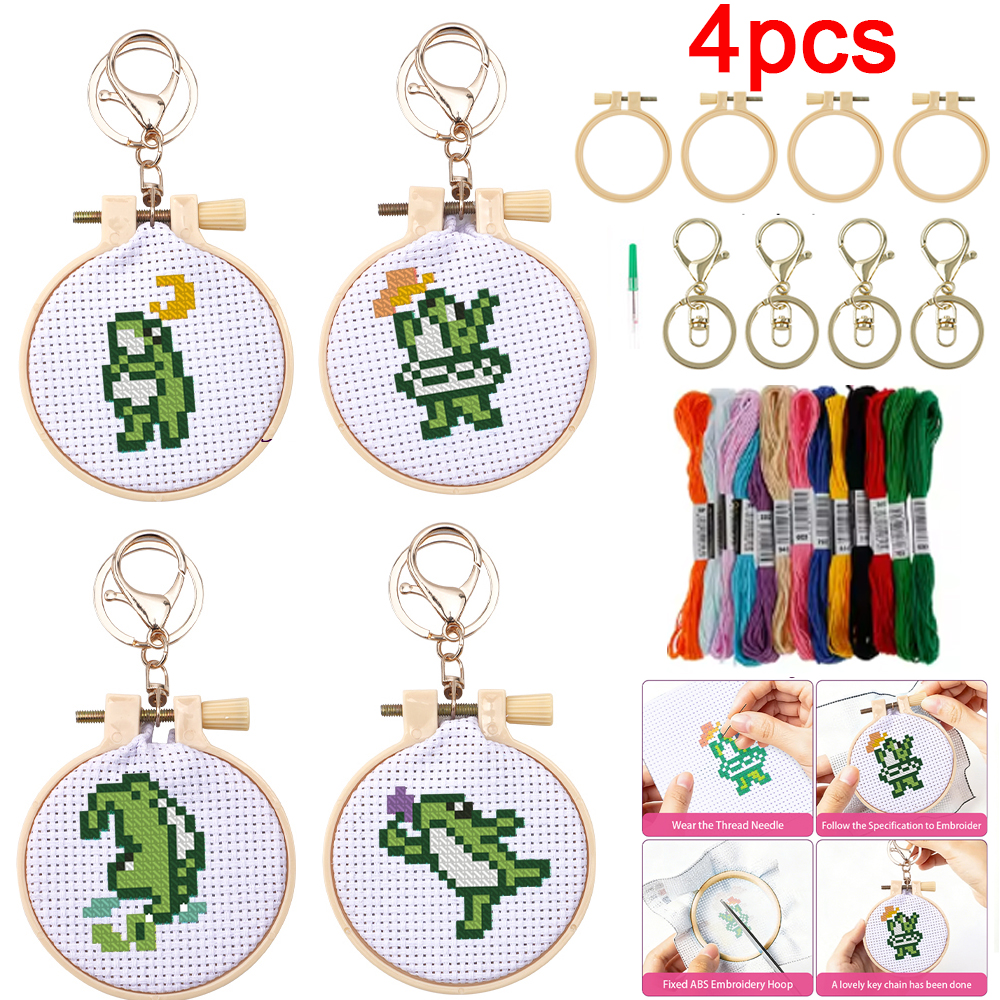 4pcs Embroidery Starter Kit DI - đánh giá và giá Embroidery Craft