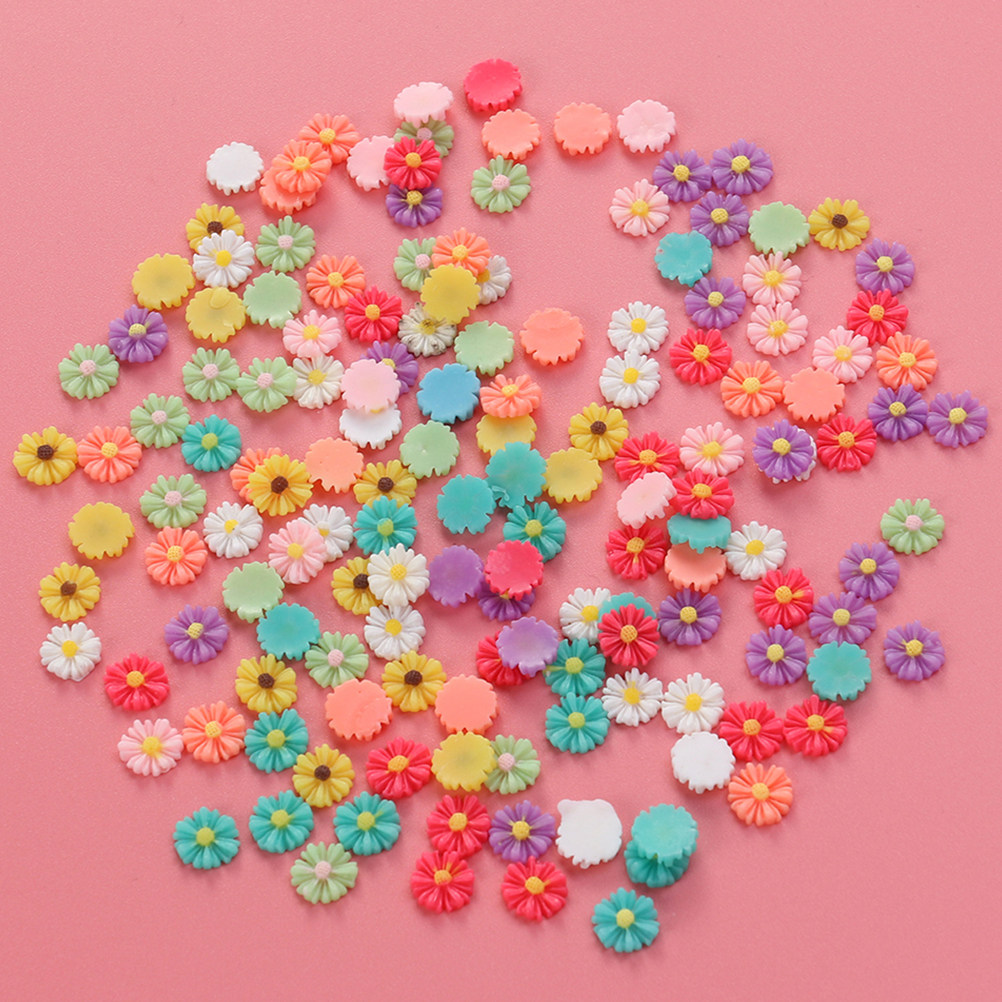 50Pcs 9Mm Small Daisy Resin Fl - đánh giá và giá Embellishment Crafts