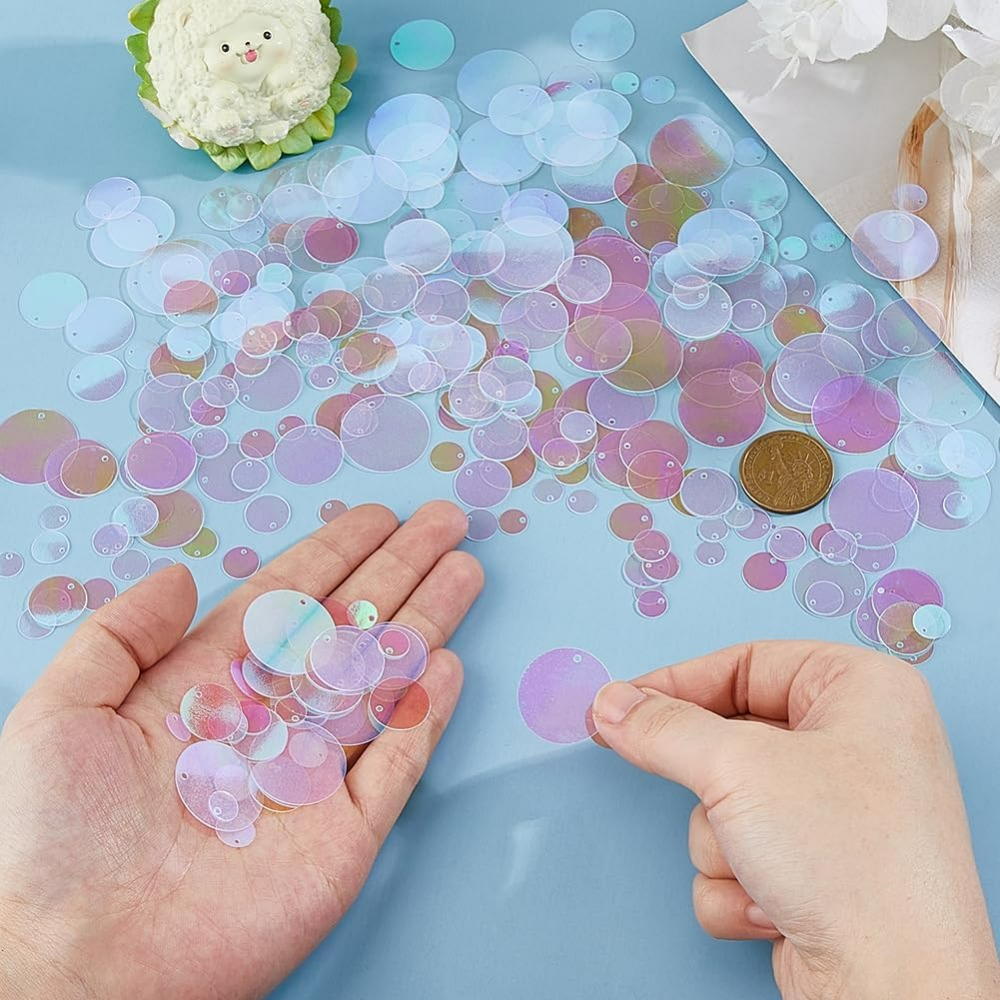 1800Pcs 6 Sizes Loose Sequin F - đánh giá và giá Embroidery Craft