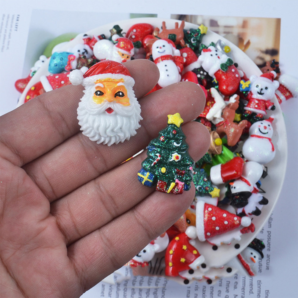 50pcs Resin DIY Accessories Ch - đánh giá và giá Christmas Craft Embellishment