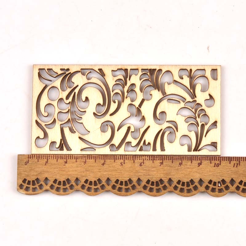 5Pcs Hollow Lace Wood Crafts F - đánh giá và giá Embellishments For Scrapbooking