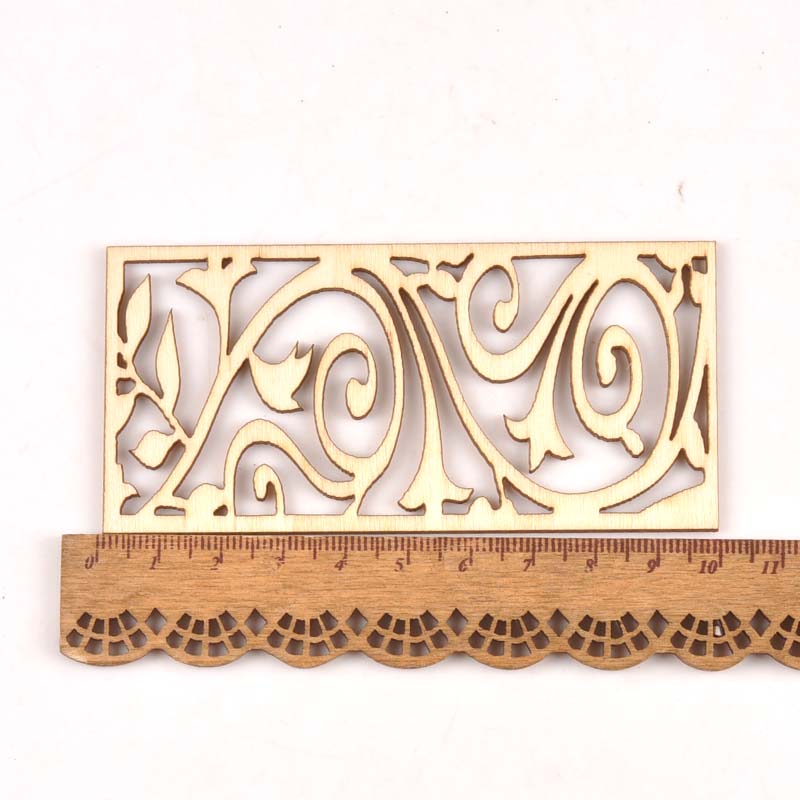 5Pcs Hollow Lace Wood Crafts F - đánh giá và giá Embellishments For Scrapbooking