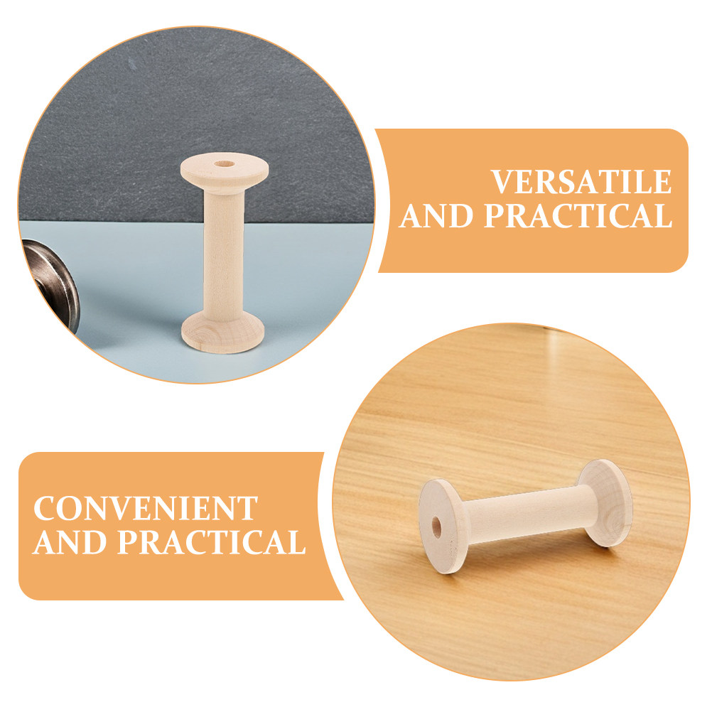 4Pcs Wooden Bobbin Set Smooth  - đánh giá và giá Embroidery Craft