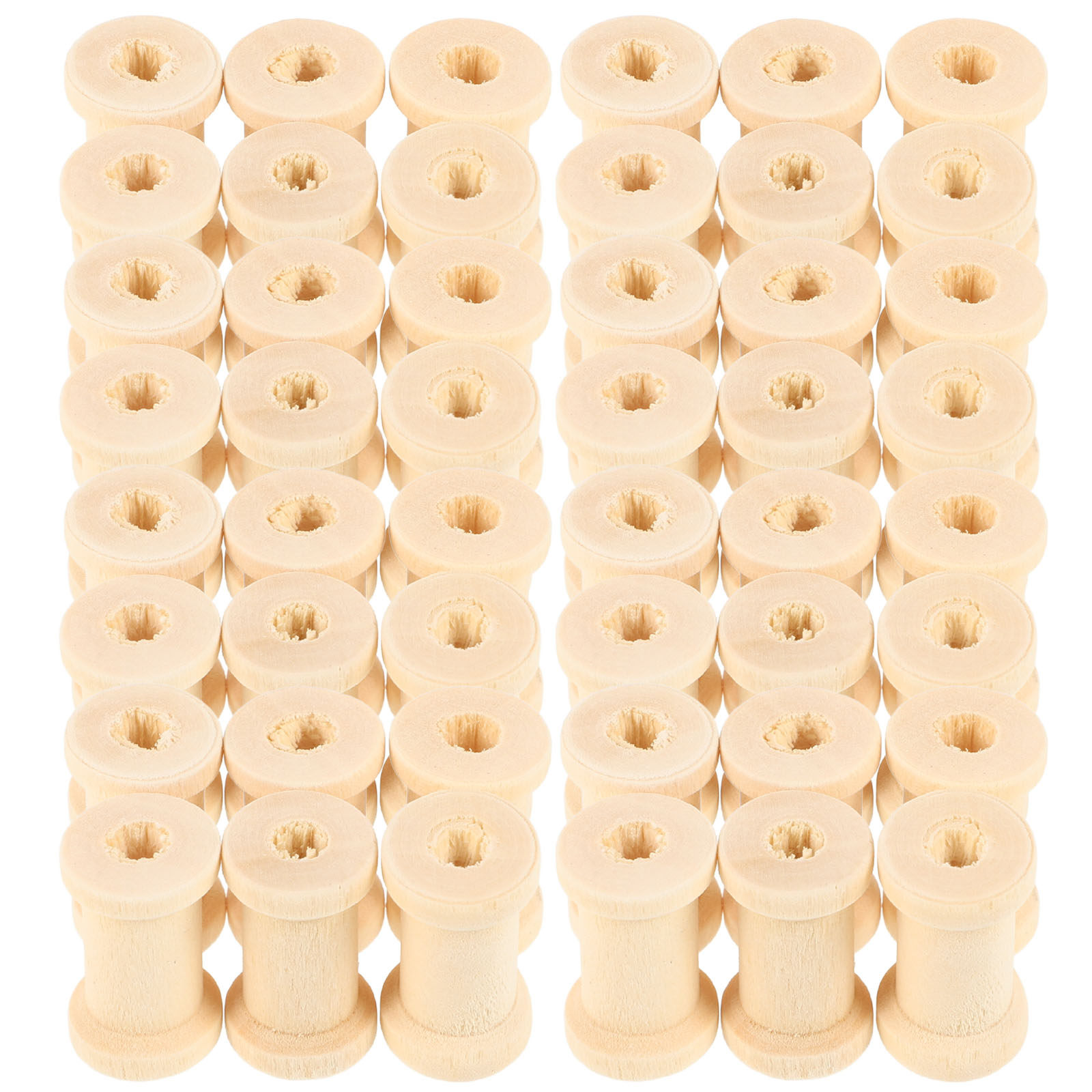 100Pcs Wooden Spools Yarn Hold - đánh giá và giá Embroidery Craft