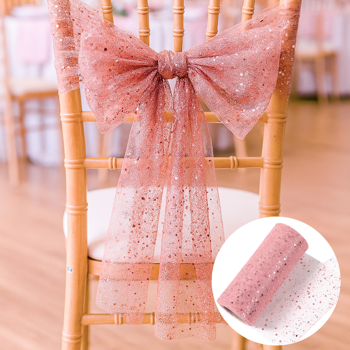 Glitter Tulle Rolls Birthday P - đánh giá và giá Organza Ribbon Spool