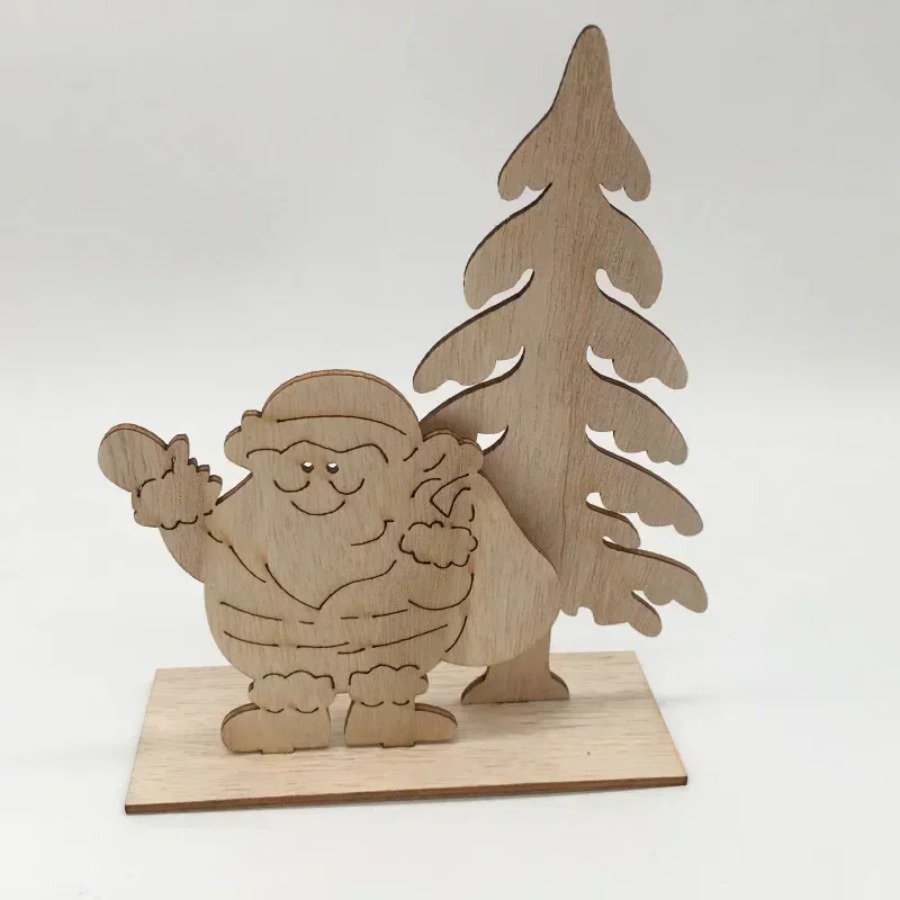Wooden Ornaments Craft Predril - đánh giá và giá Christmas Craft Embellishment