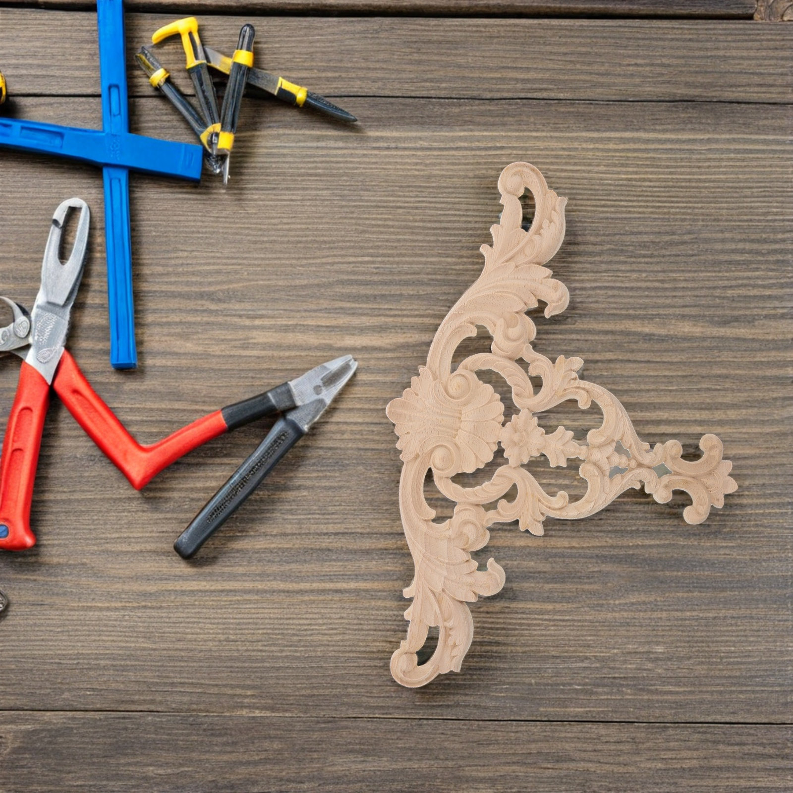 Wood Carved Appliques for Furn - đánh giá và giá Embellishment Crafts