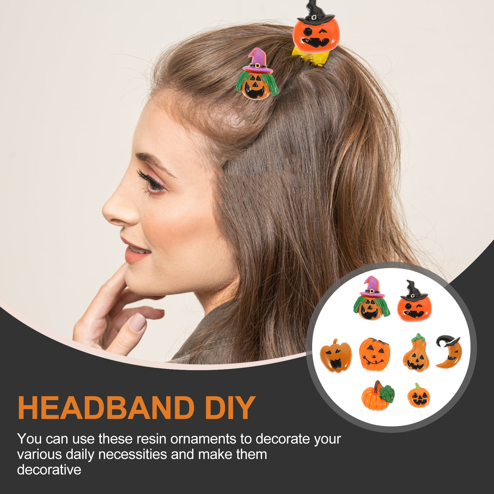 24Pcs Resin Halloween Pumpkin  - đánh giá và giá Embellishment Crafts