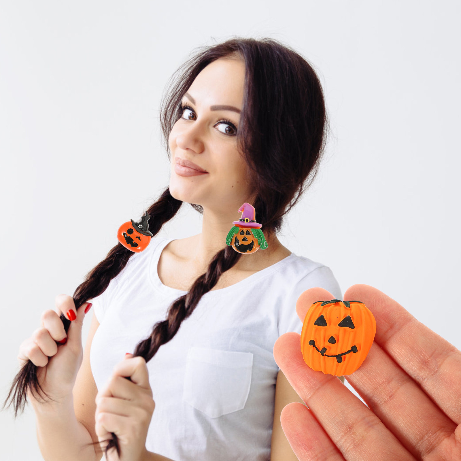 24Pcs Resin Halloween Pumpkin  - đánh giá và giá Embellishment Crafts