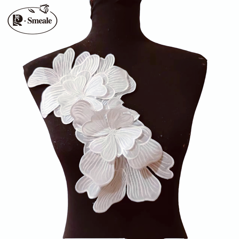 2PCS .2 Designs .Multilayer We - đánh giá và giá Applique Patch Flower