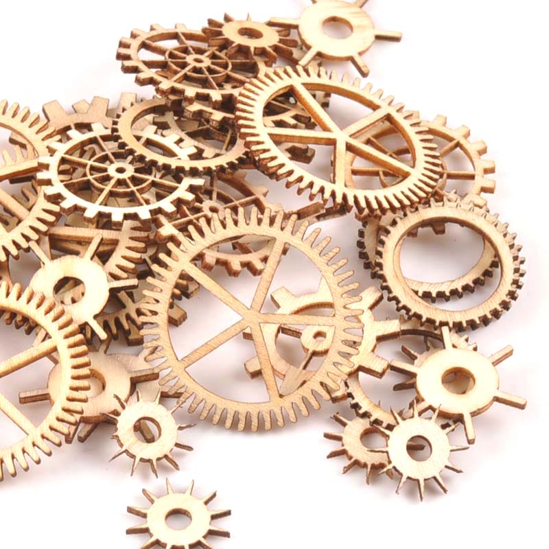 20-40mm 36pcs Unfinished Wood  - đánh giá và giá Embellishments For Scrapbooking