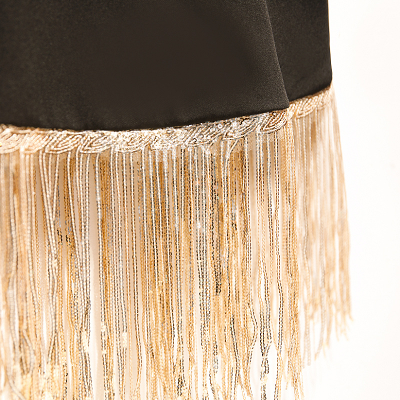 Women's Spring Summer Black Co - đánh giá và giá Tassel Fringe Trim