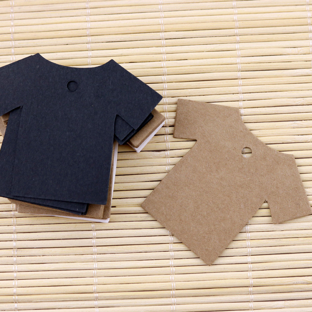 100Pcs Blank Kraft Paper Tags  - đánh giá và giá Embellishments For Scrapbooking