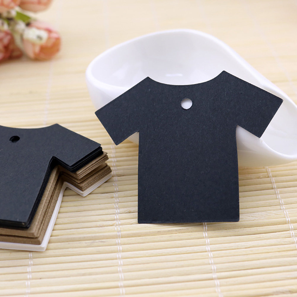 100Pcs Blank Kraft Paper Tags  - đánh giá và giá Embellishments For Scrapbooking