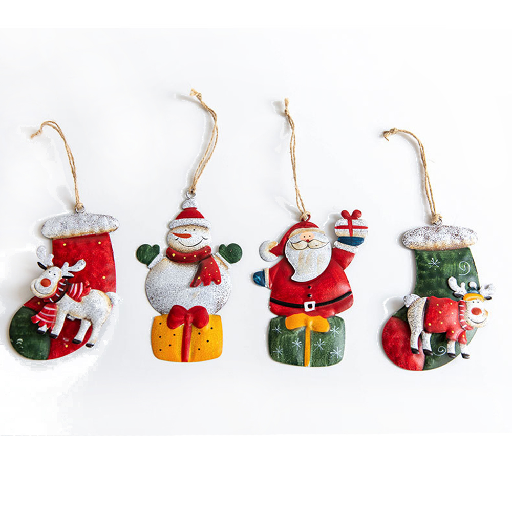 Metal Painted Home Decor Iron  - đánh giá và giá Christmas Craft Embellishment