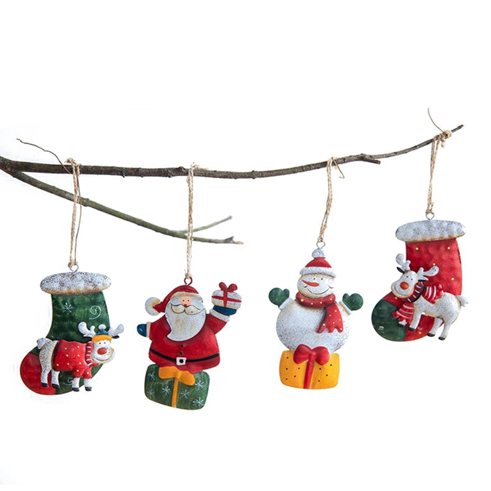 Metal Painted Home Decor Iron  - đánh giá và giá Christmas Craft Embellishment