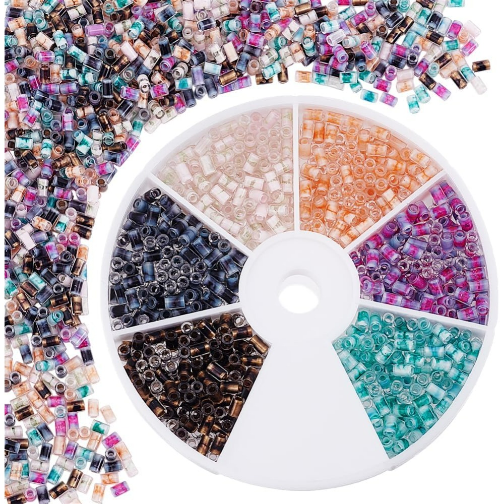 720pcs 6 Colors Tube Beads 24g - đánh giá và giá Embroidery Craft