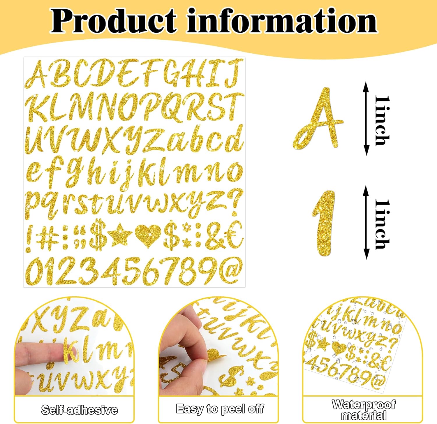 664 Pcs/8Sheets Gold Glitter A - đánh giá và giá Glitter Vinyl Roll