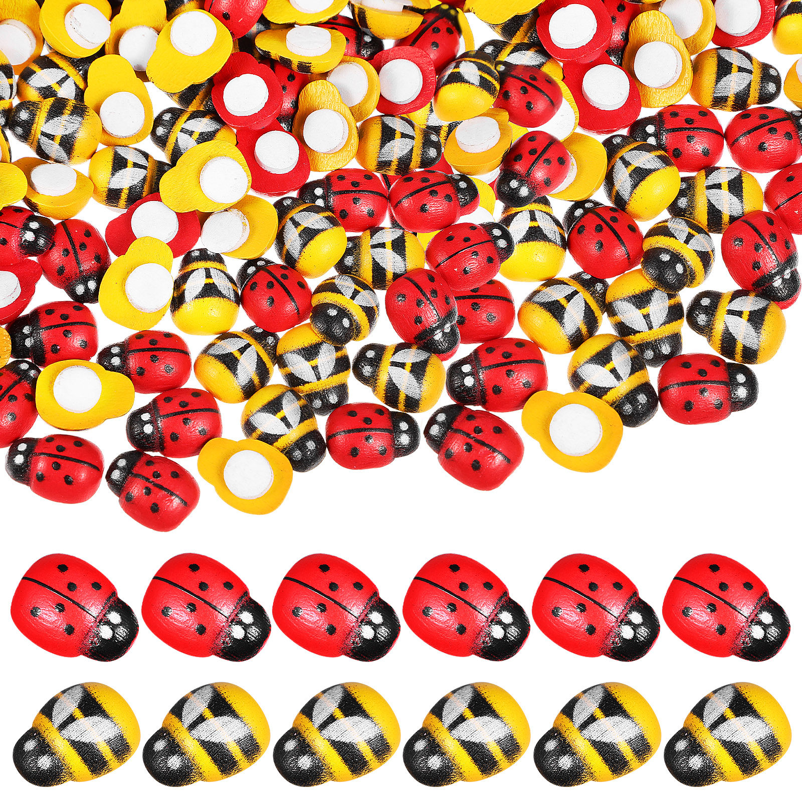 400Pcs Wooden Bee Ladybug Stic - đánh giá và giá Embellishment Crafts