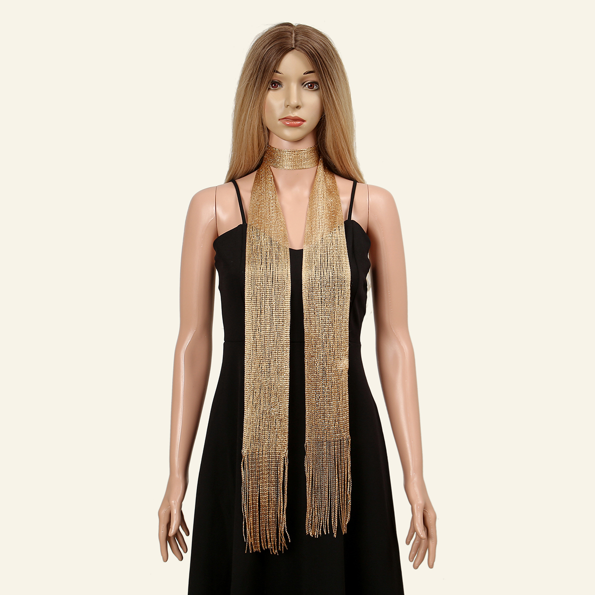 New Fashion Gold Silver Shiny  - đánh giá và giá Tassel Fringe Trim