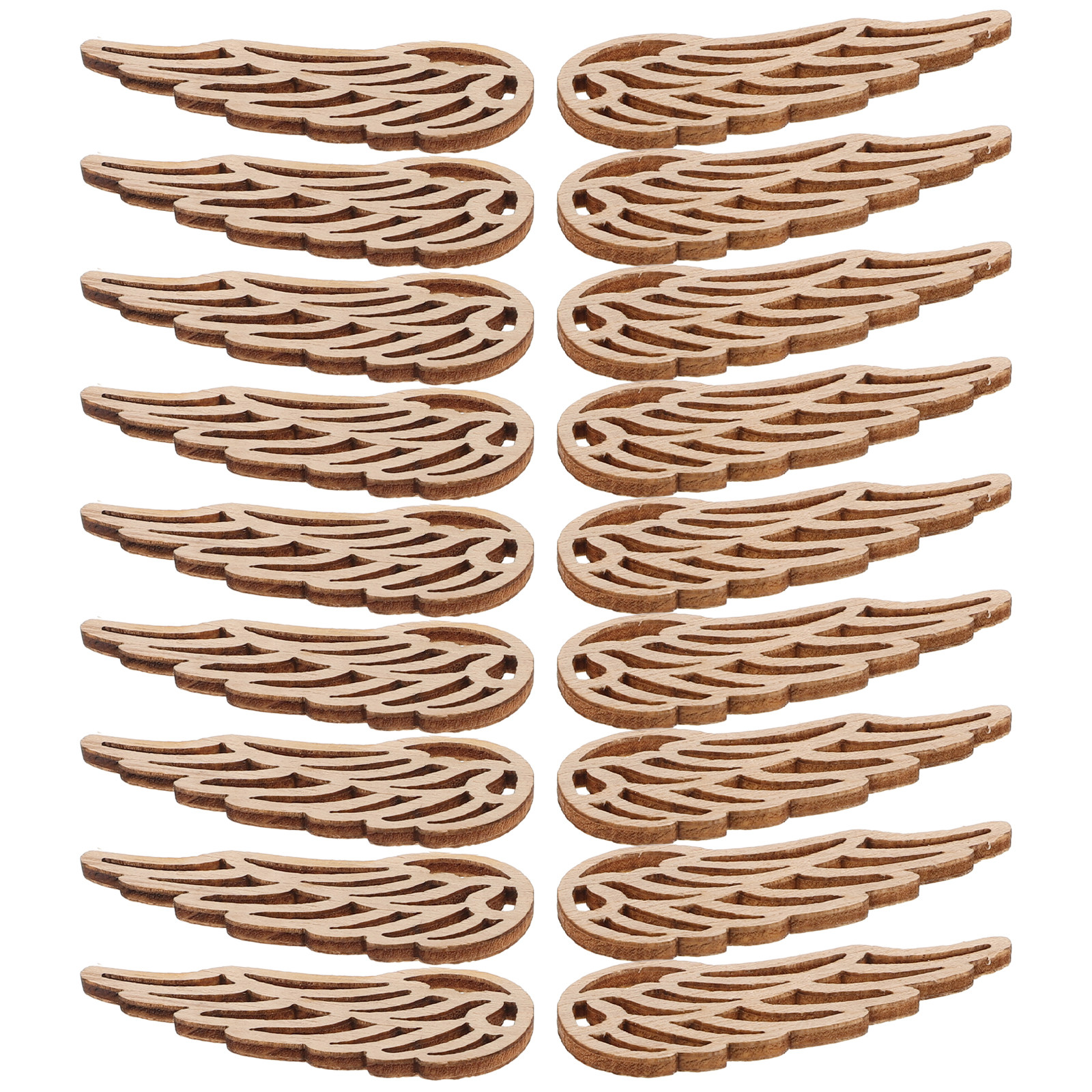 50Pcs Natural Wood Angel Wings - đánh giá và giá Christmas Craft Embellishment